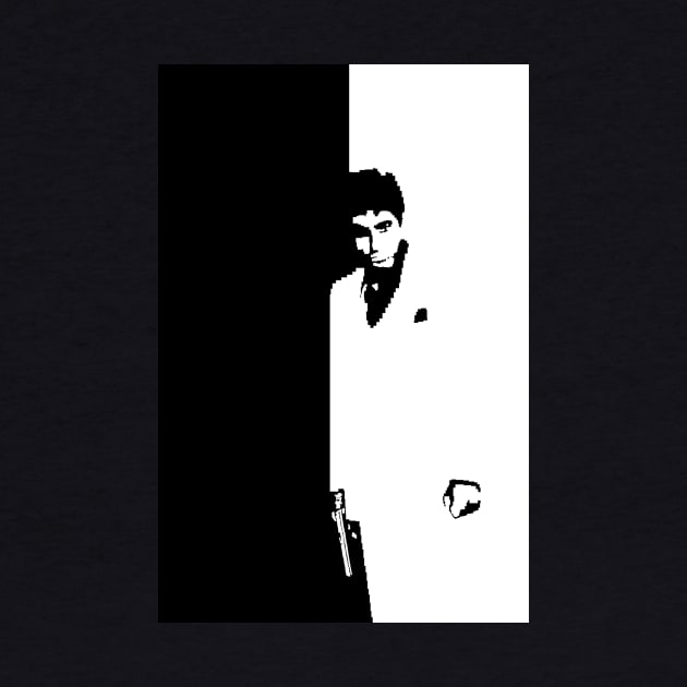 Scarface pixel / 8-bit by drkvizcarra